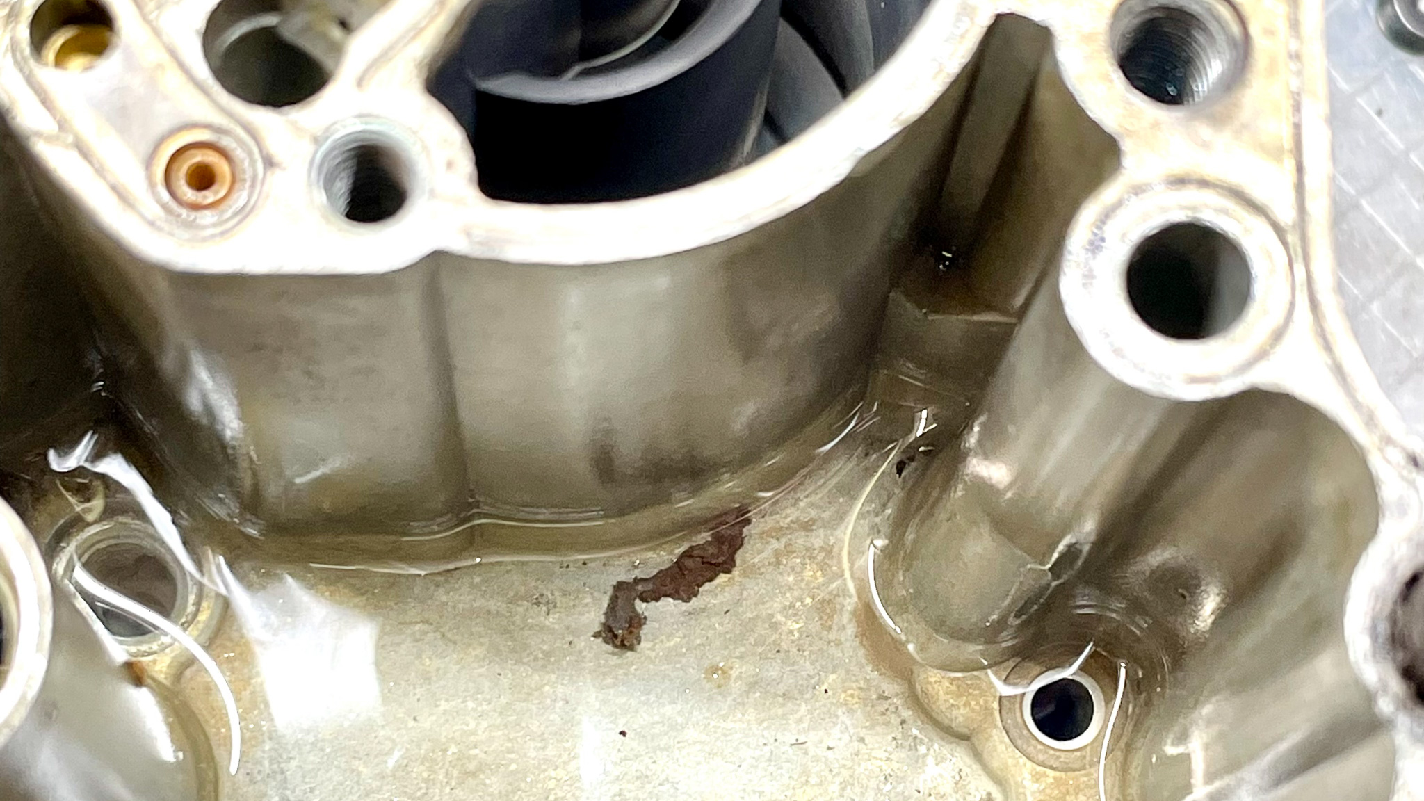 Clogged jet debris